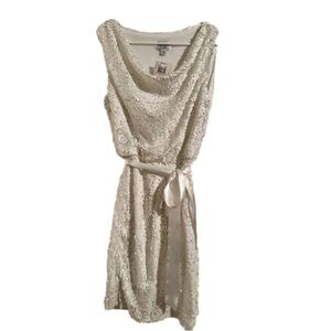 Women's Xscape Sequin Dress Size 10 White
